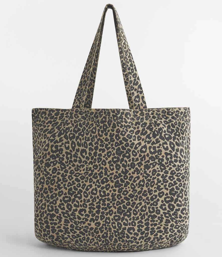 Westford Mill Leopard Print Canvas Shopper - Vintage Leopard Print