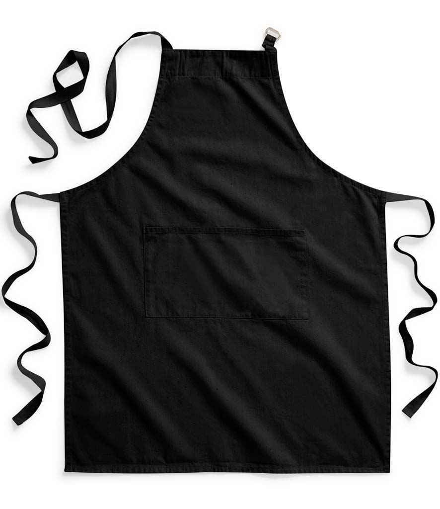 Westford Mill Fairtrade Adult Craft Apron - Black