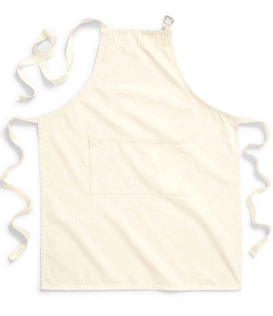 Westford Mill Fairtrade Adult Craft Apron - Natural