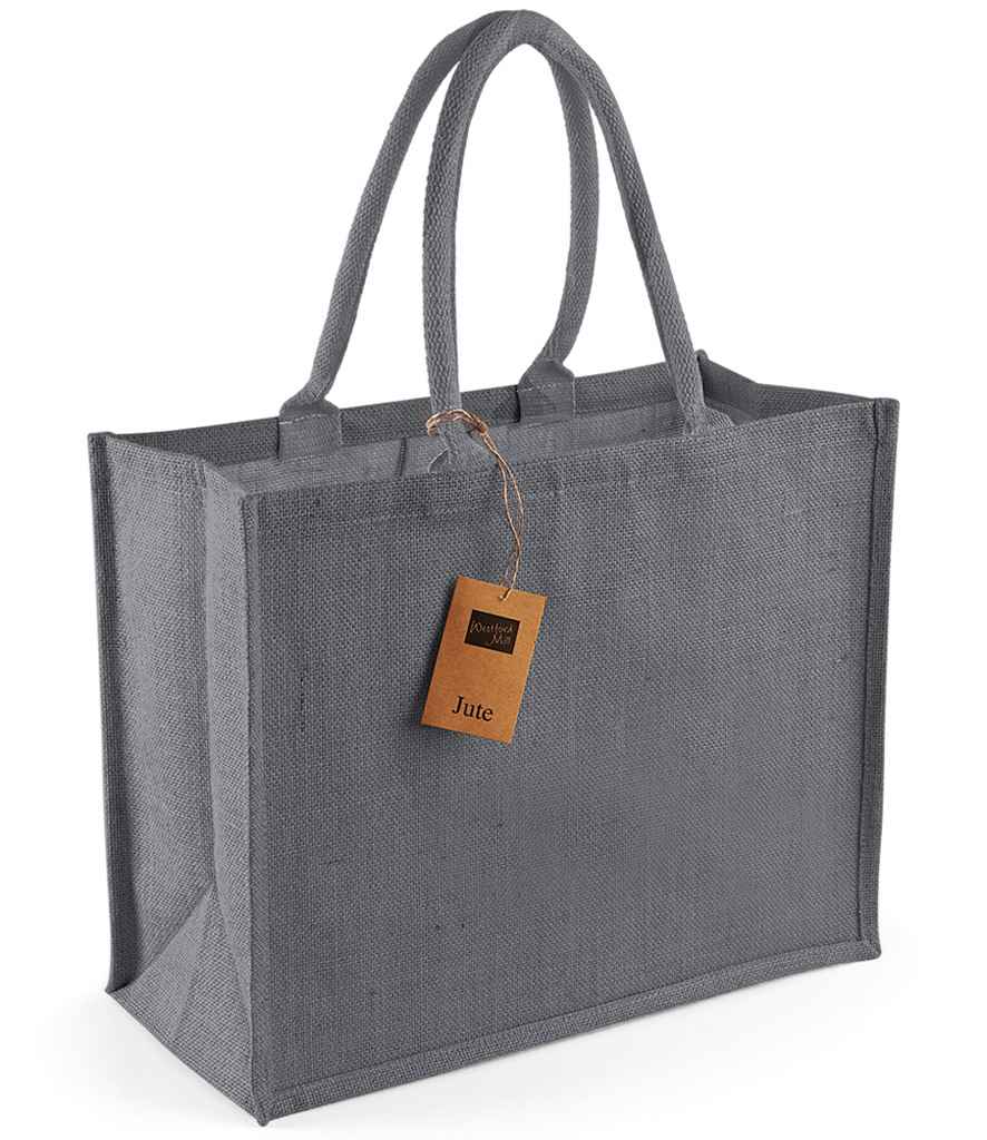 Westford Mill Jute Classic Shopper - Graphite Grey/Graphite Grey