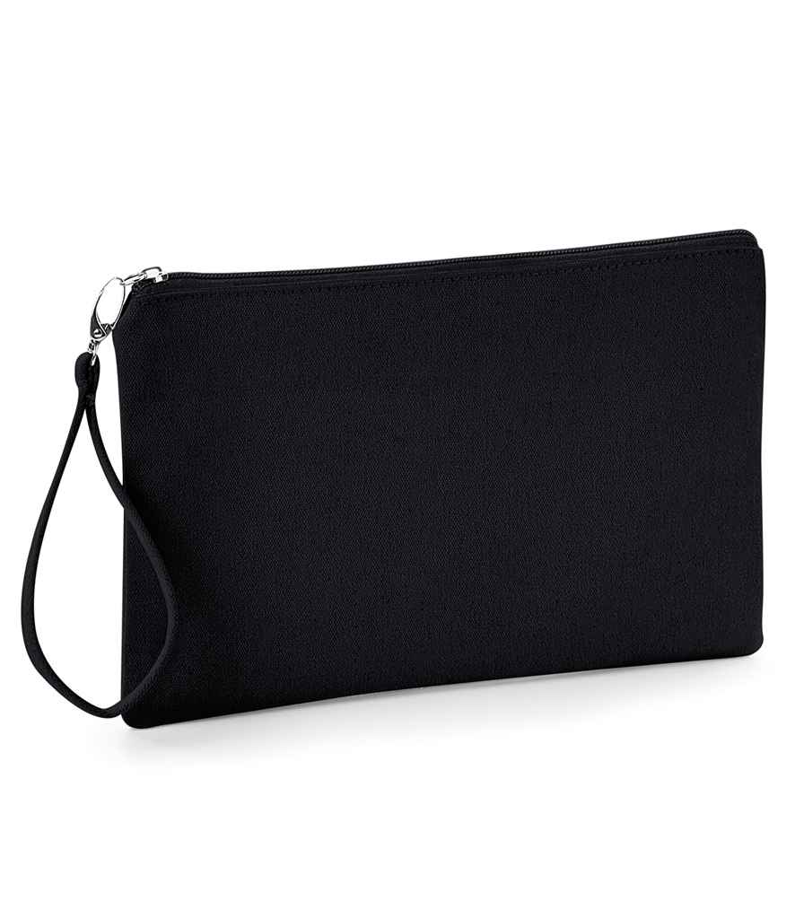 Westford Mill Canvas Wristlet Pouch - Black/Black