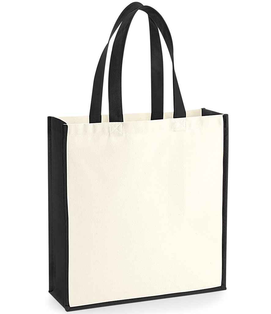 Westford Mill Gallery Canvas Tote - Natural/Black