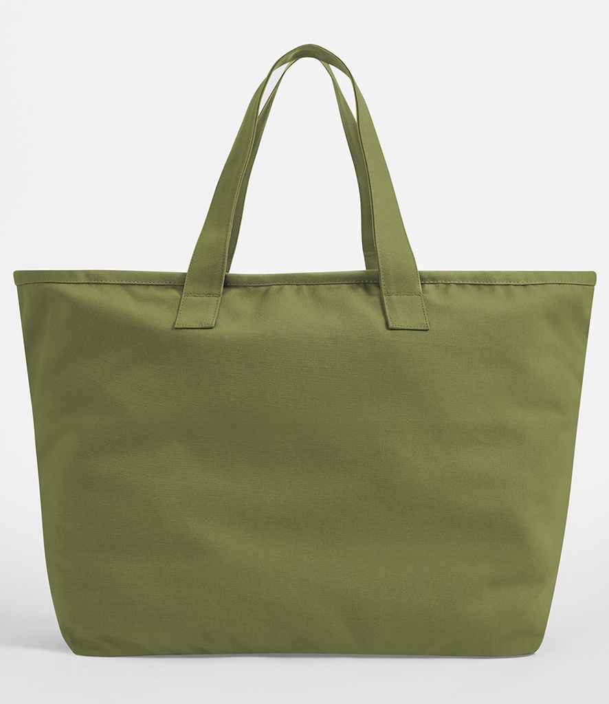 Westford Mill Oversized Heavy Duty Canvas Tote Bag - Bright Olive