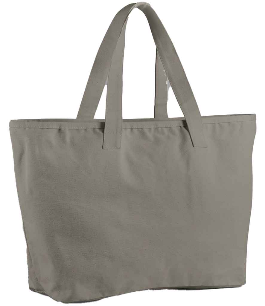 Westford Mill Oversized Heavy Duty Canvas Tote Bag - Mushroom