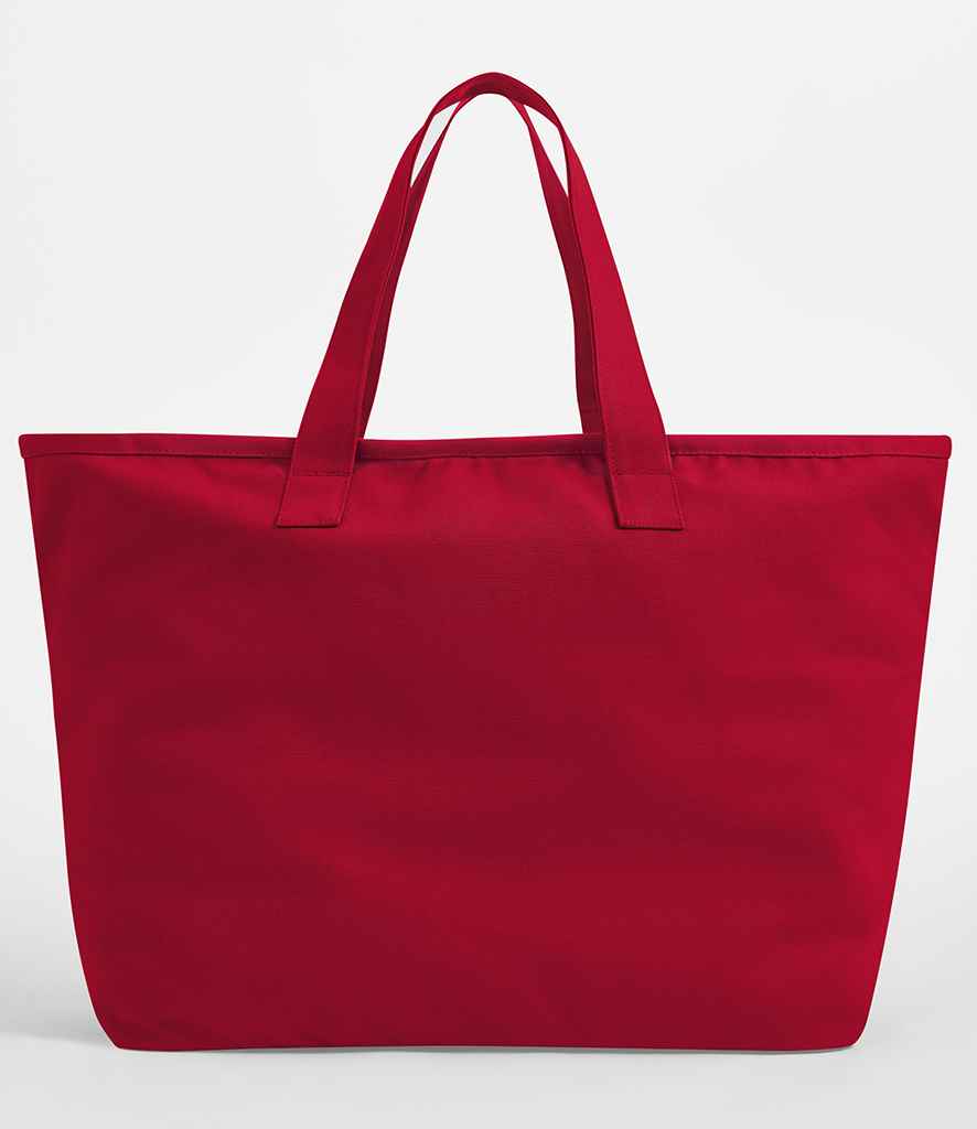 Westford Mill Oversized Heavy Duty Canvas Tote Bag - Scarlet Red