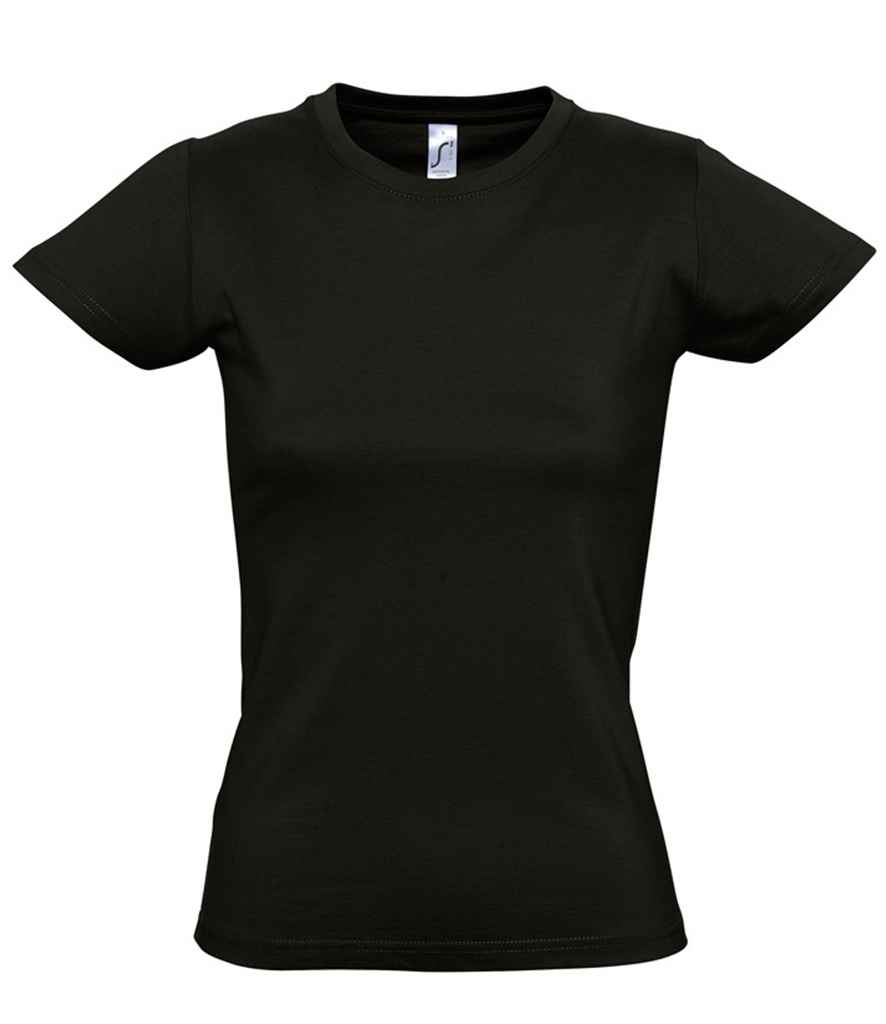 SOL'S Ladies Imperial Heavy T-Shirt - Deep Black