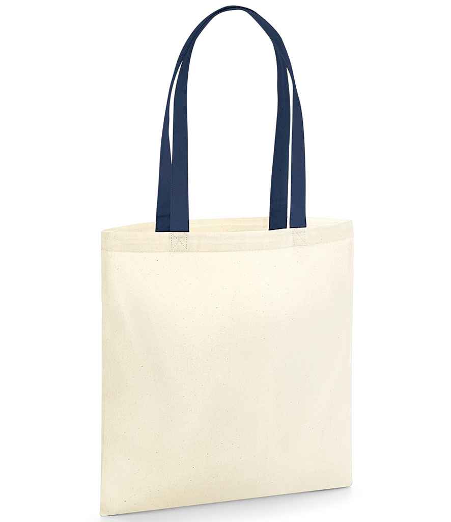 Westford Mill EarthAware® Organic Bag For Life - Contrast Handles - Natural/French Navy