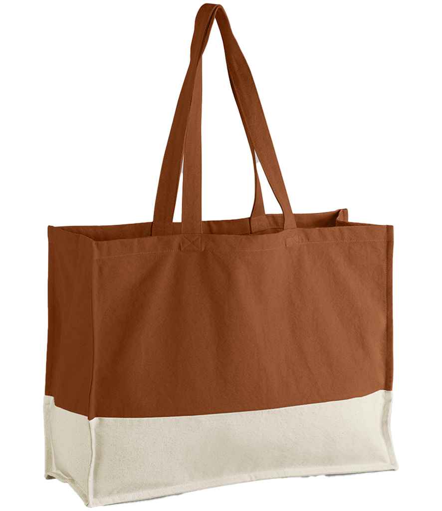 Westford Mill EarthAware® Organic Contrast Shopper - Pumpkin/Natural