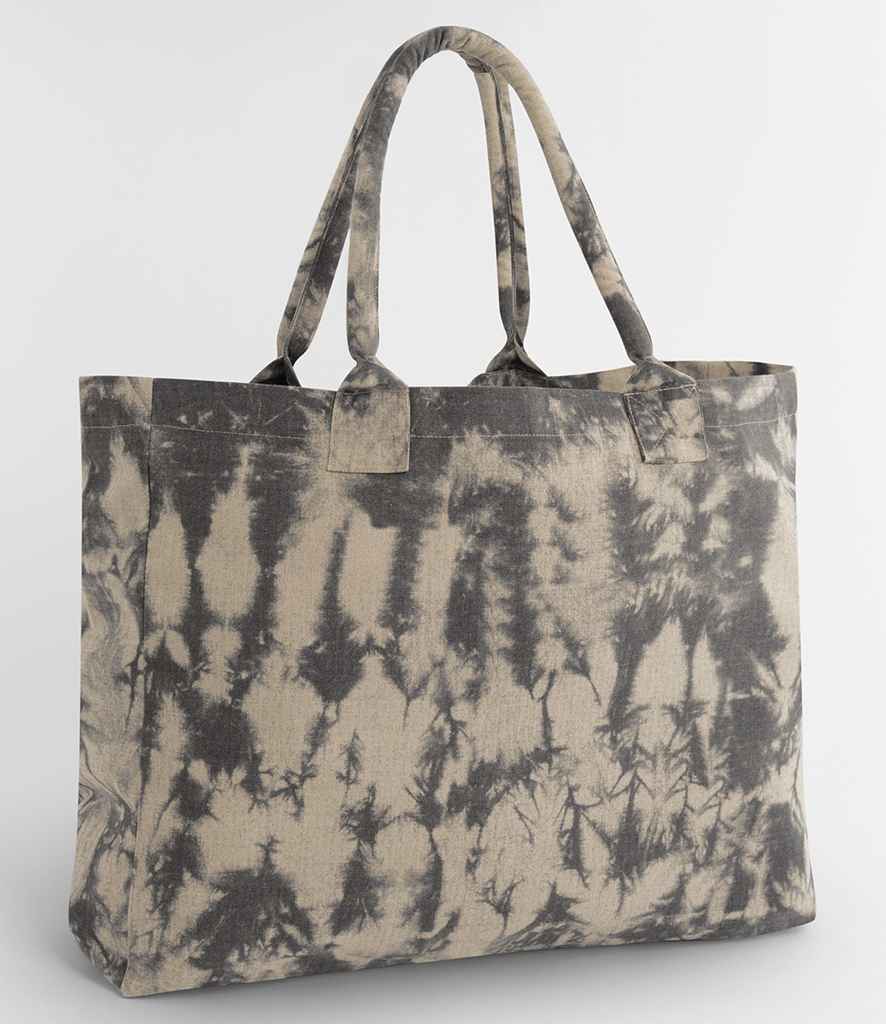 Westford Mill Tie Dye Canvas Tote Bag - Sand Black Tie Dye