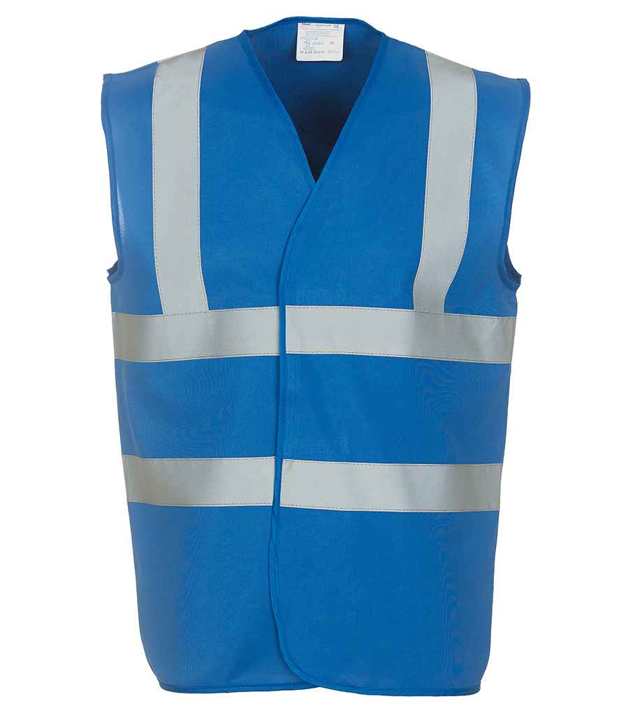 Yoko Hi-Vis Two Band and Braces Waistcoat - Royal Blue