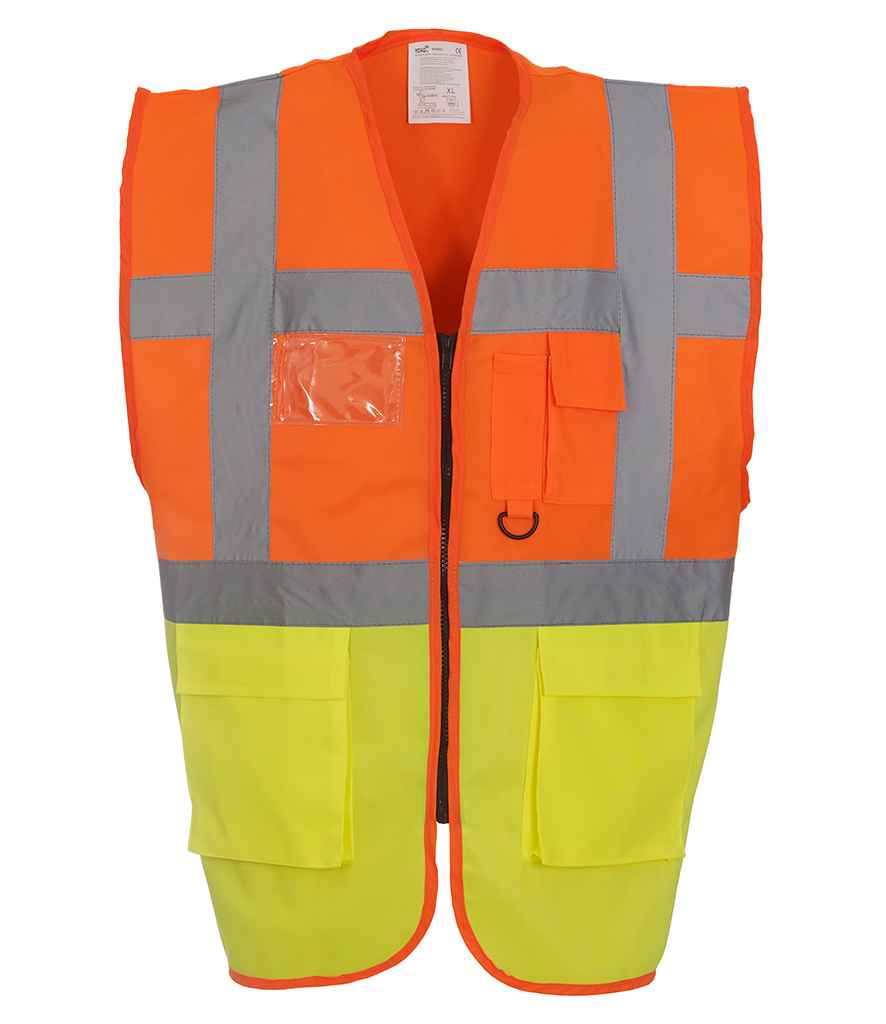 Yoko Executive Waistcoat - Orange/Yellow