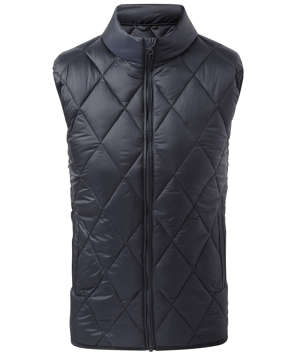 Diamond pane padded gilet - Navy