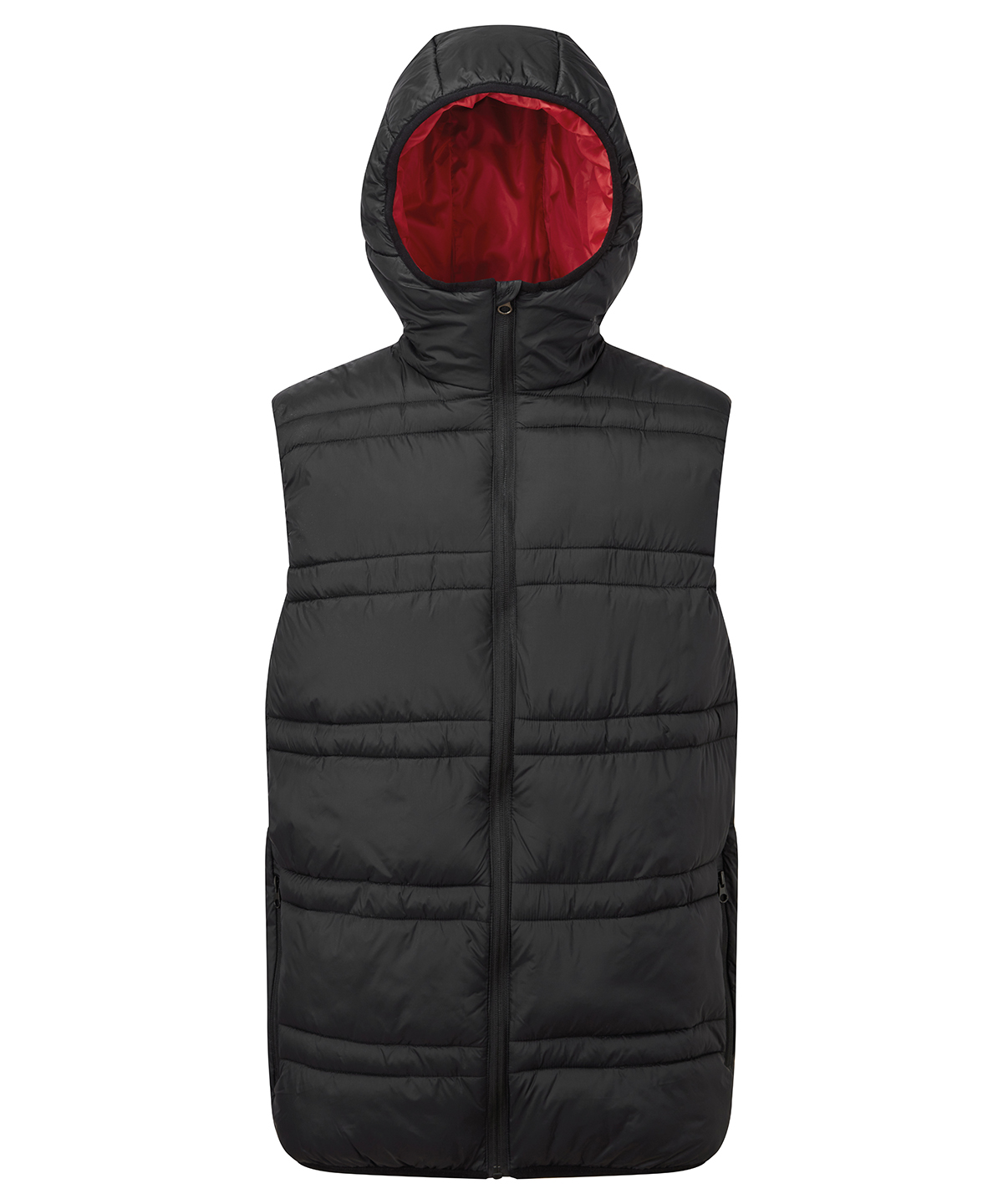 Latitude hooded bodywarmer - Black/Red