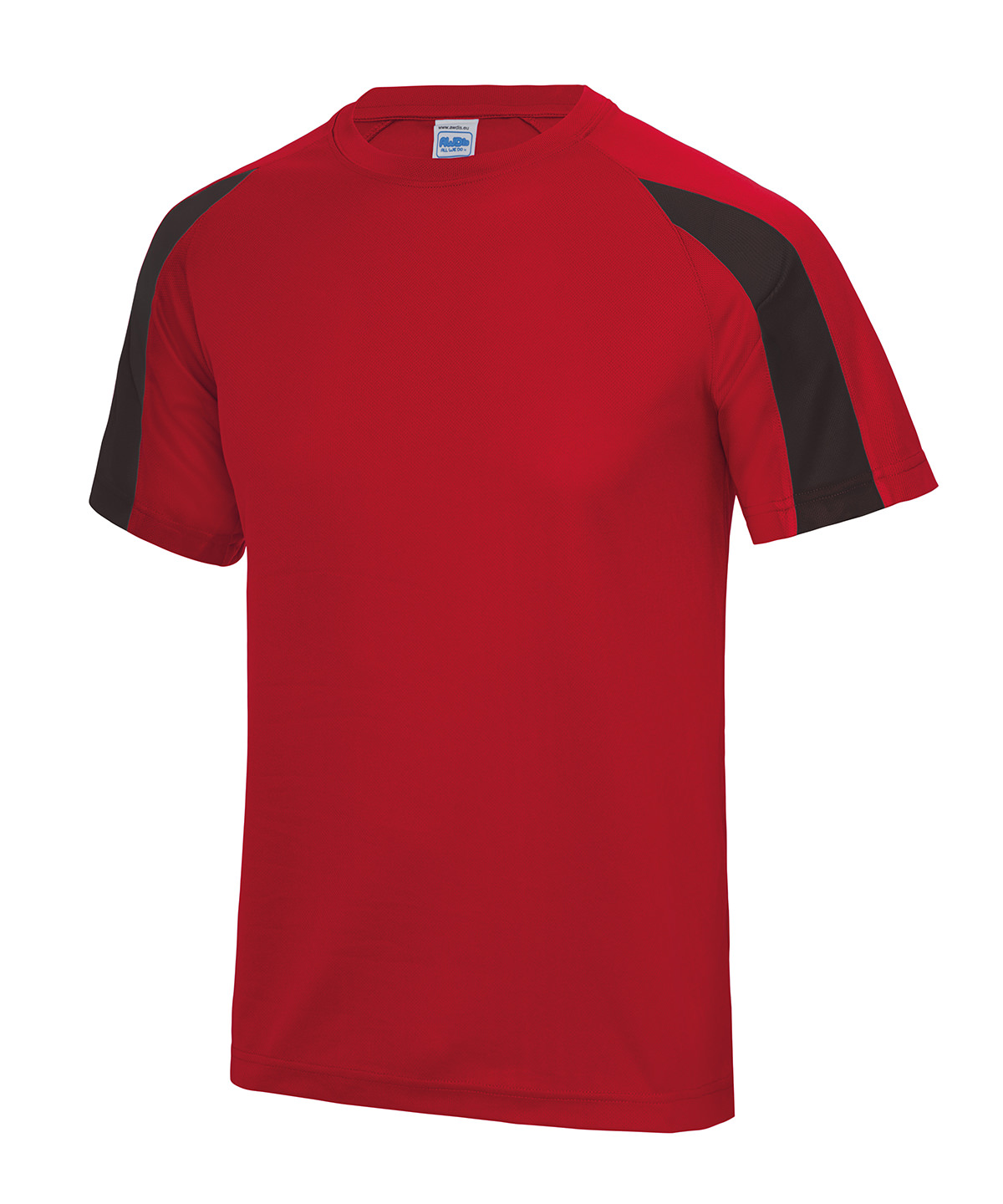Kids contrast cool T - Fire Red/Jet Black