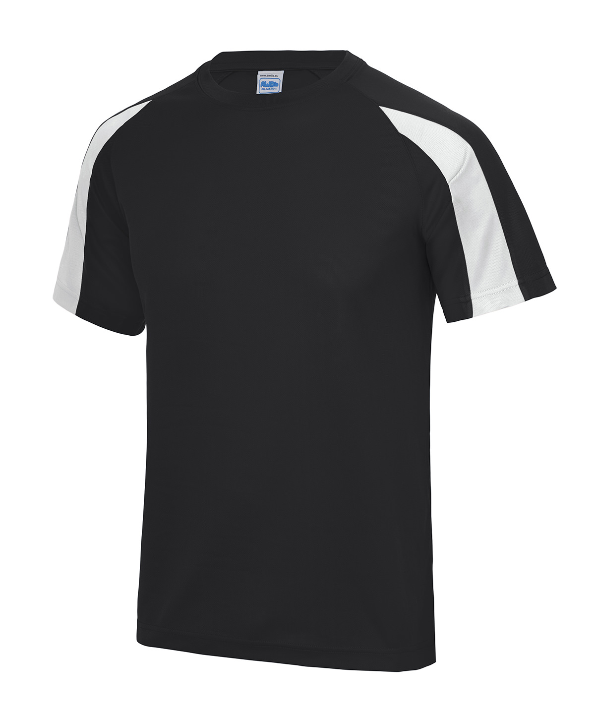 Kids contrast cool T - Jet Black/Arctic White