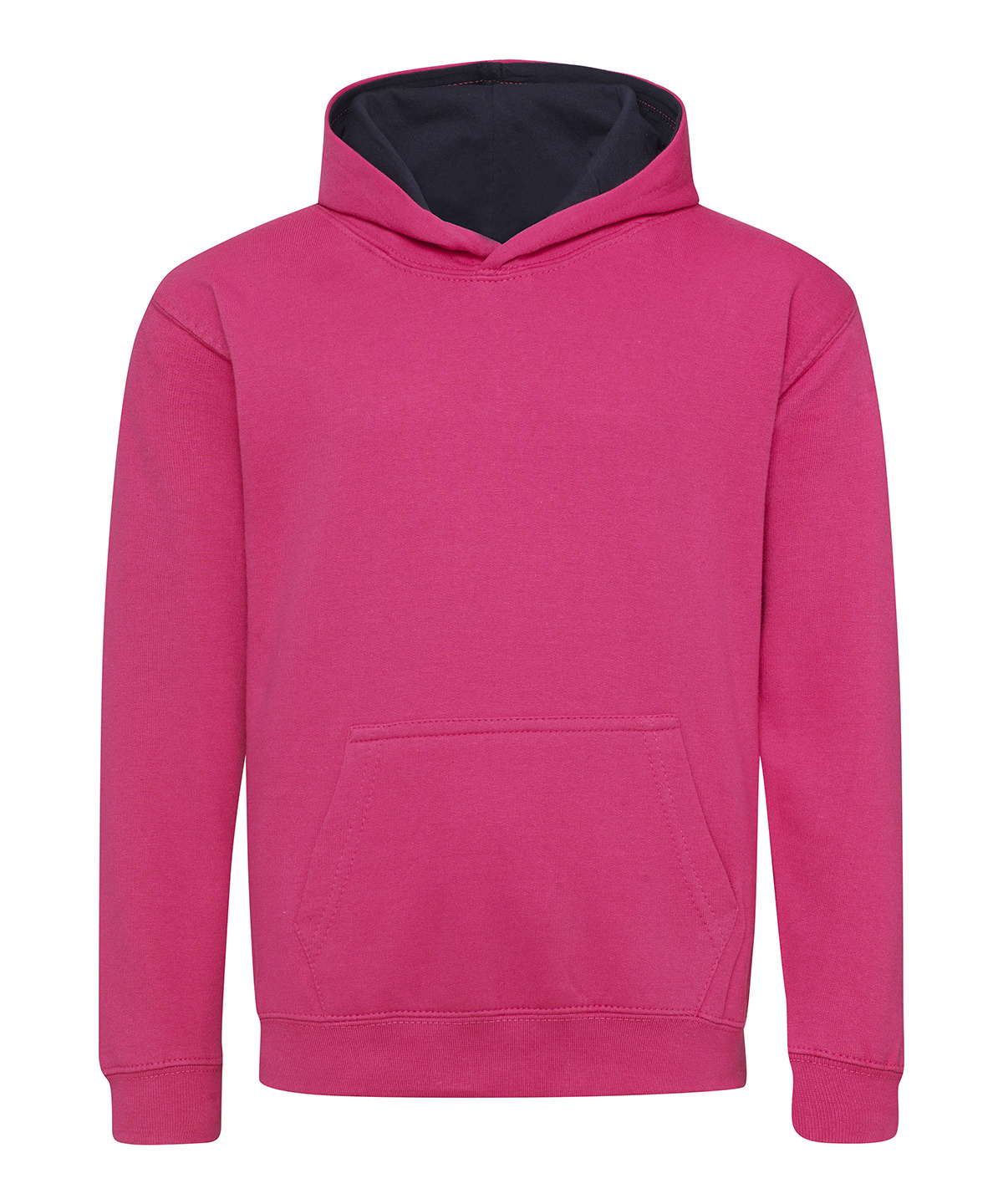 Kids varsity hoodie - Hot Pink/French Navy