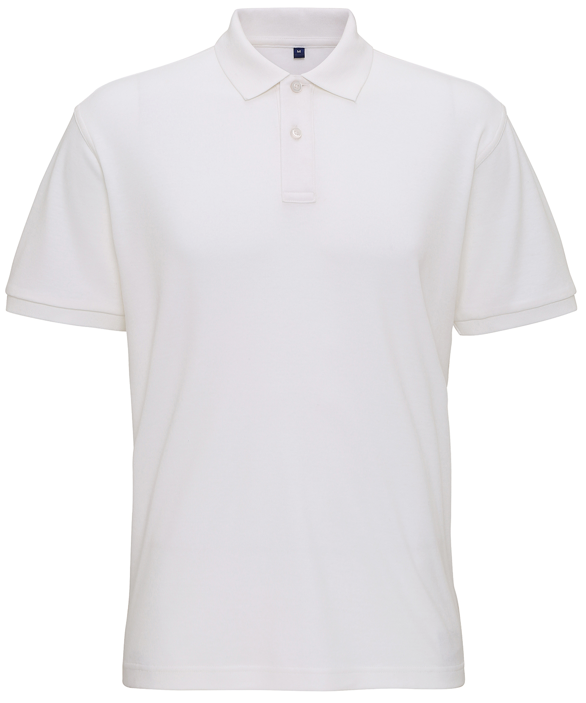 Men's super smooth knit polo - White