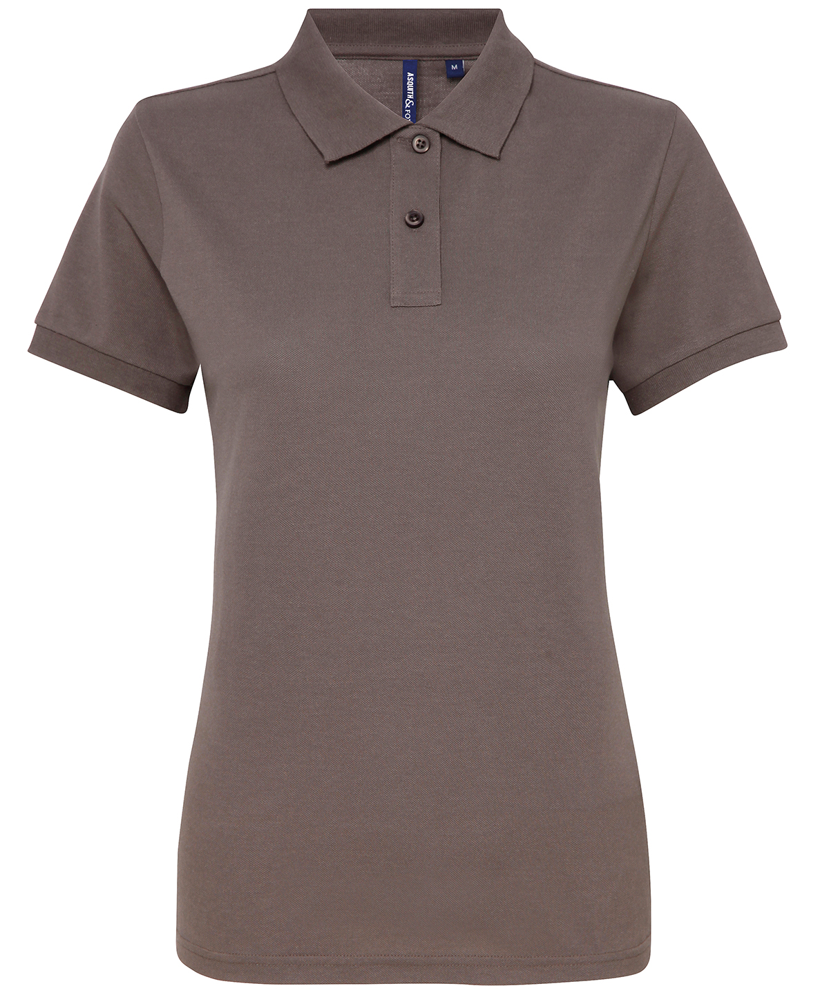 Women’s polycotton blend polo - Slate