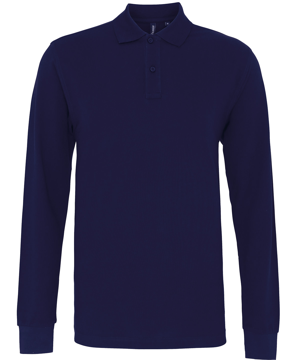 Men's classic fit long sleeved polo - Navy