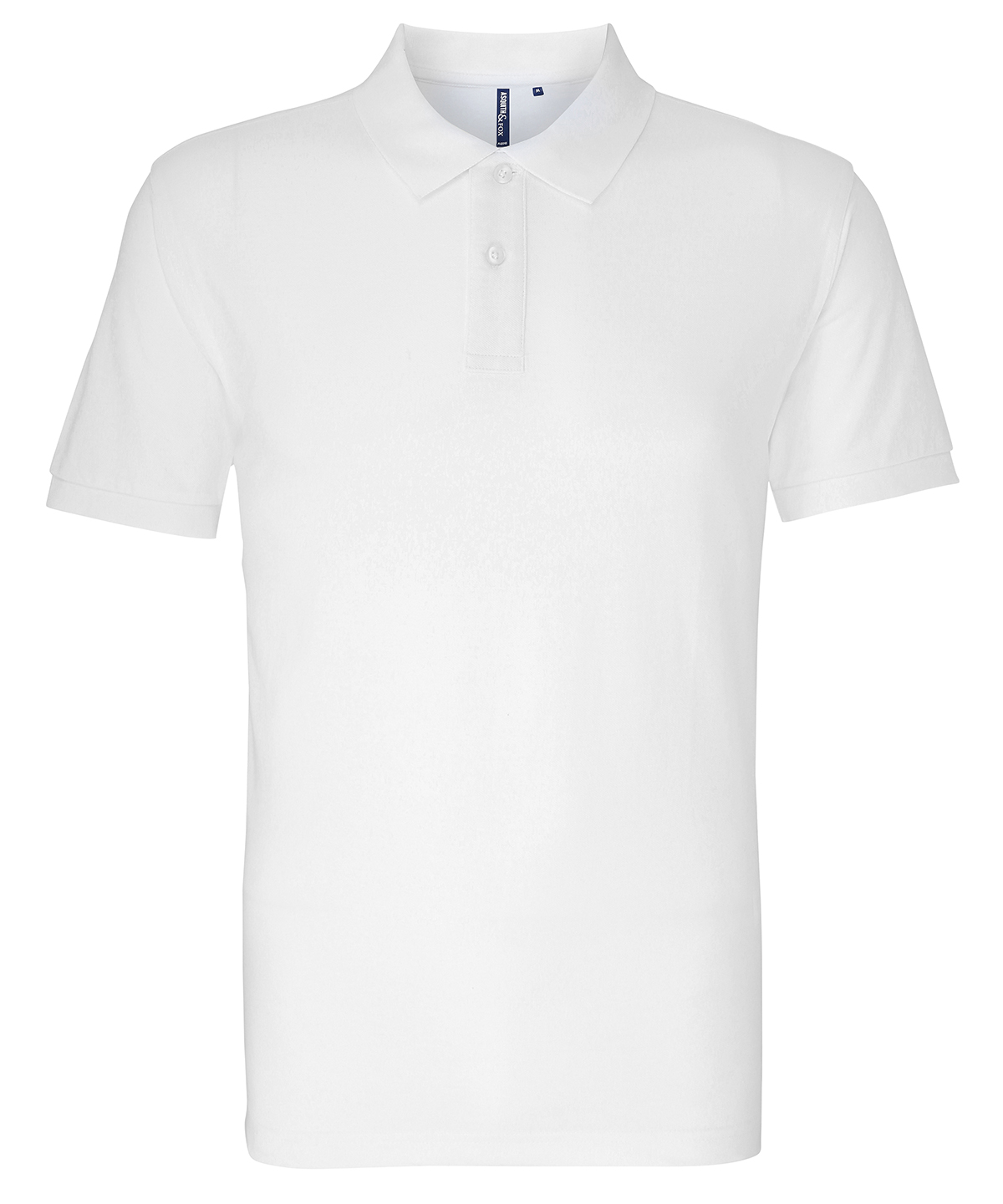 Men's organic polo - White