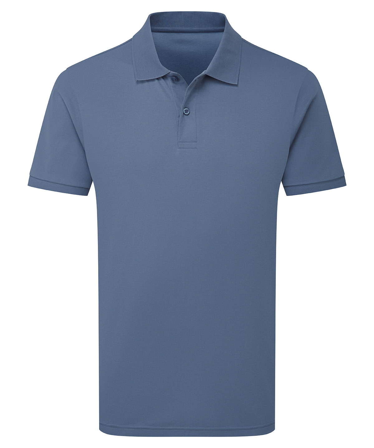 Premium mercerised polo - Blue Steel