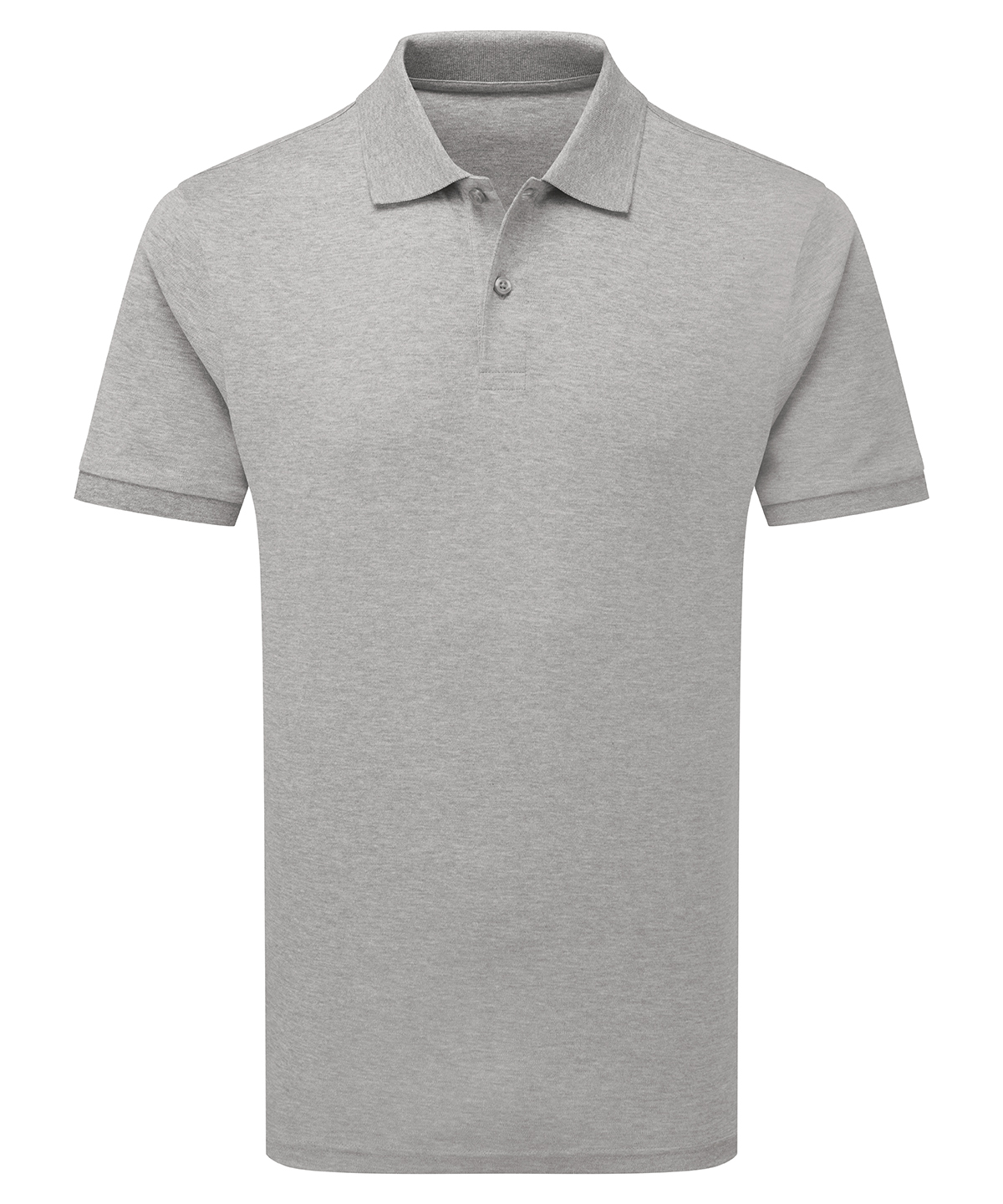 Premium mercerised polo - Heather Grey