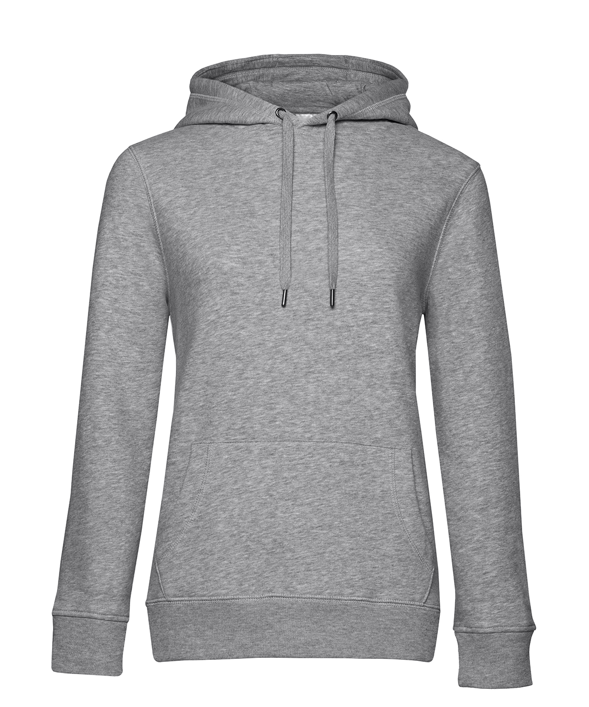 B&C Queen hooded - Heather Grey