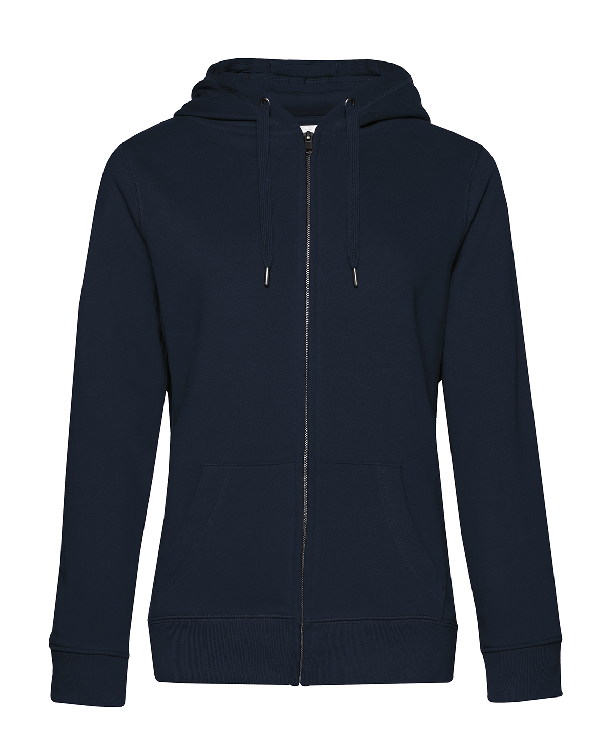 B&C Queen zipped hooded - Navy