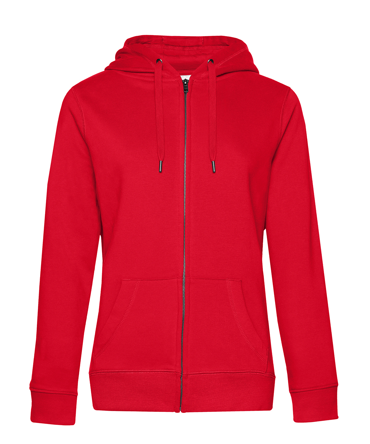 B&C Queen zipped hooded - Red