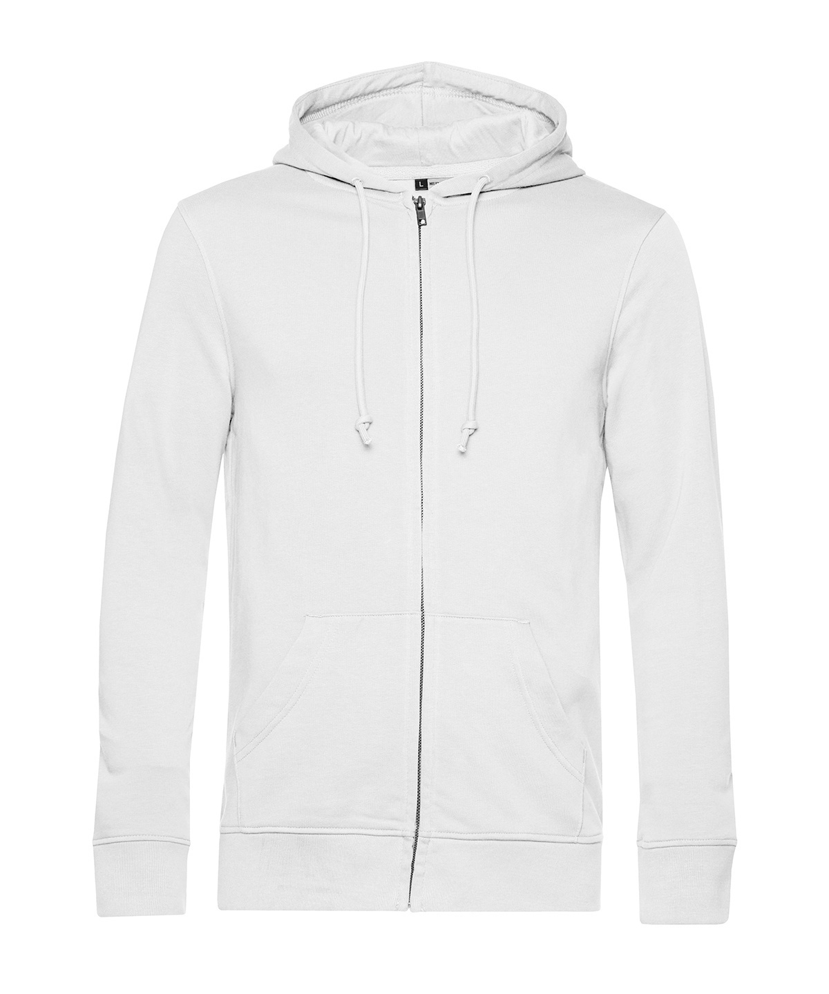 B&C Inspire Zipped Hood - White