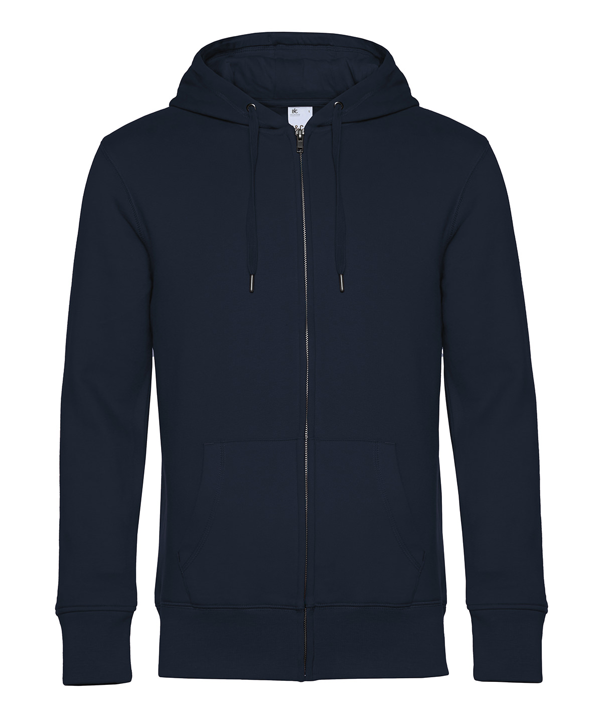 B&C KING Zipped Hood - Navy