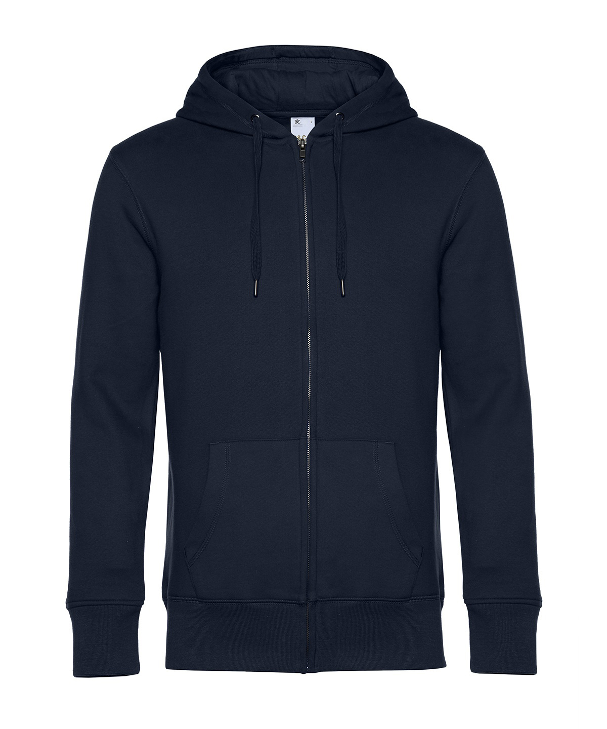 B&C KING Zipped Hood - Navy Blue