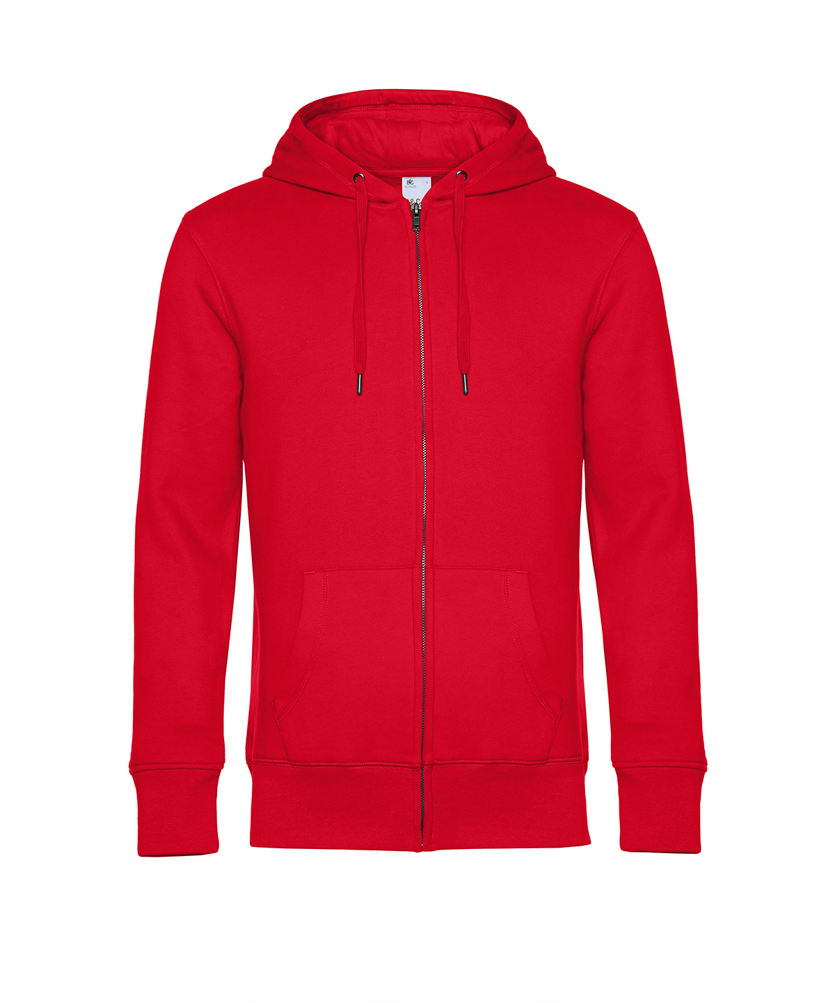 B&C KING Zipped Hood - Red