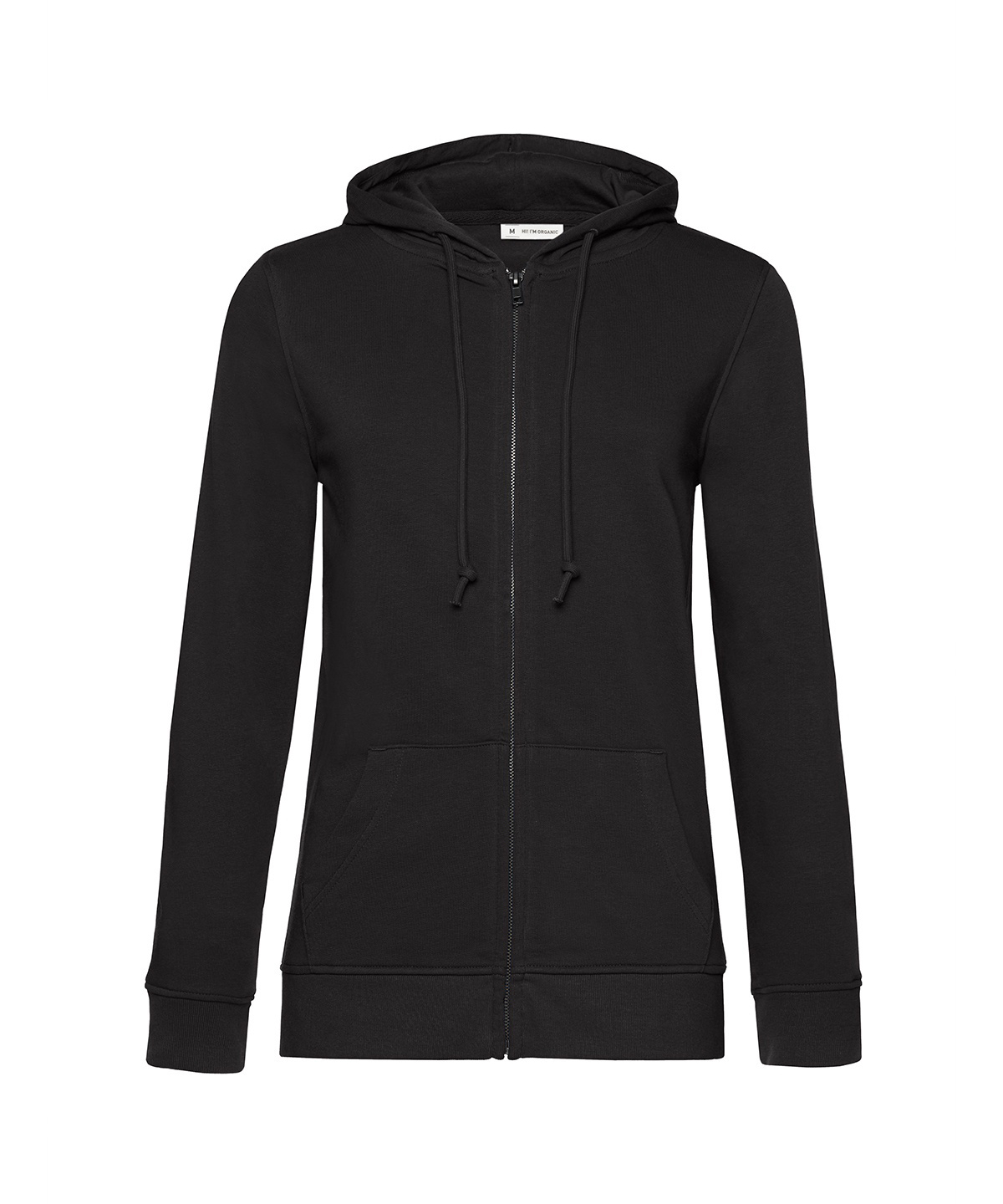 B&C Inspire Zipped Hood /women - Black Pure