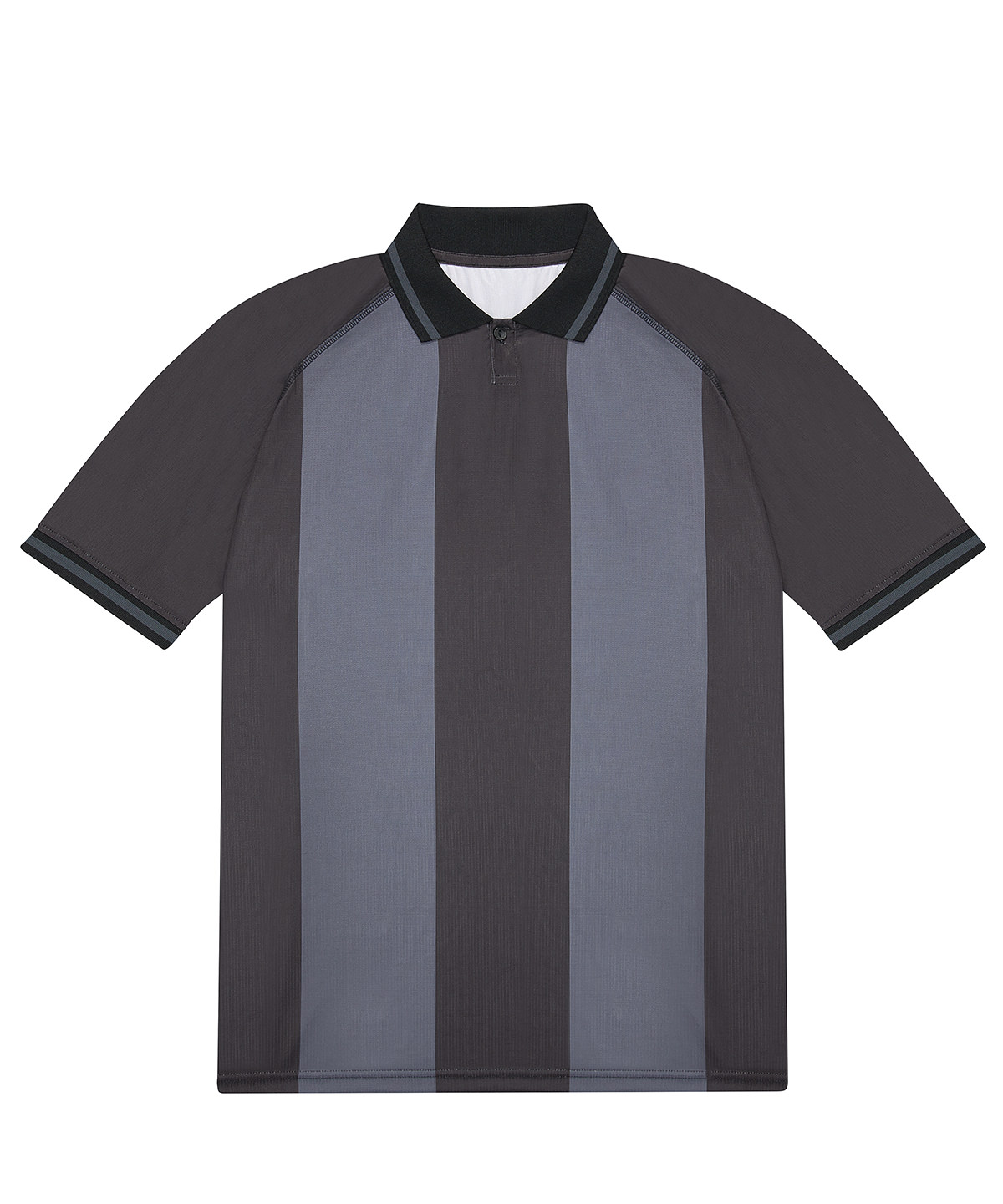 B&C Active polo - Black/Dark Grey