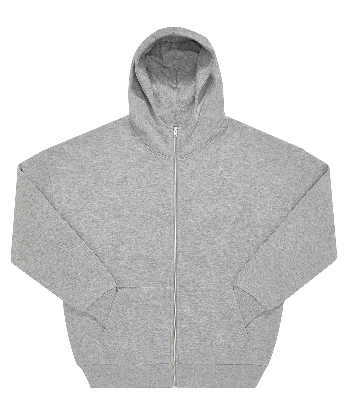 B&C Influence zip hood - Sport Grey