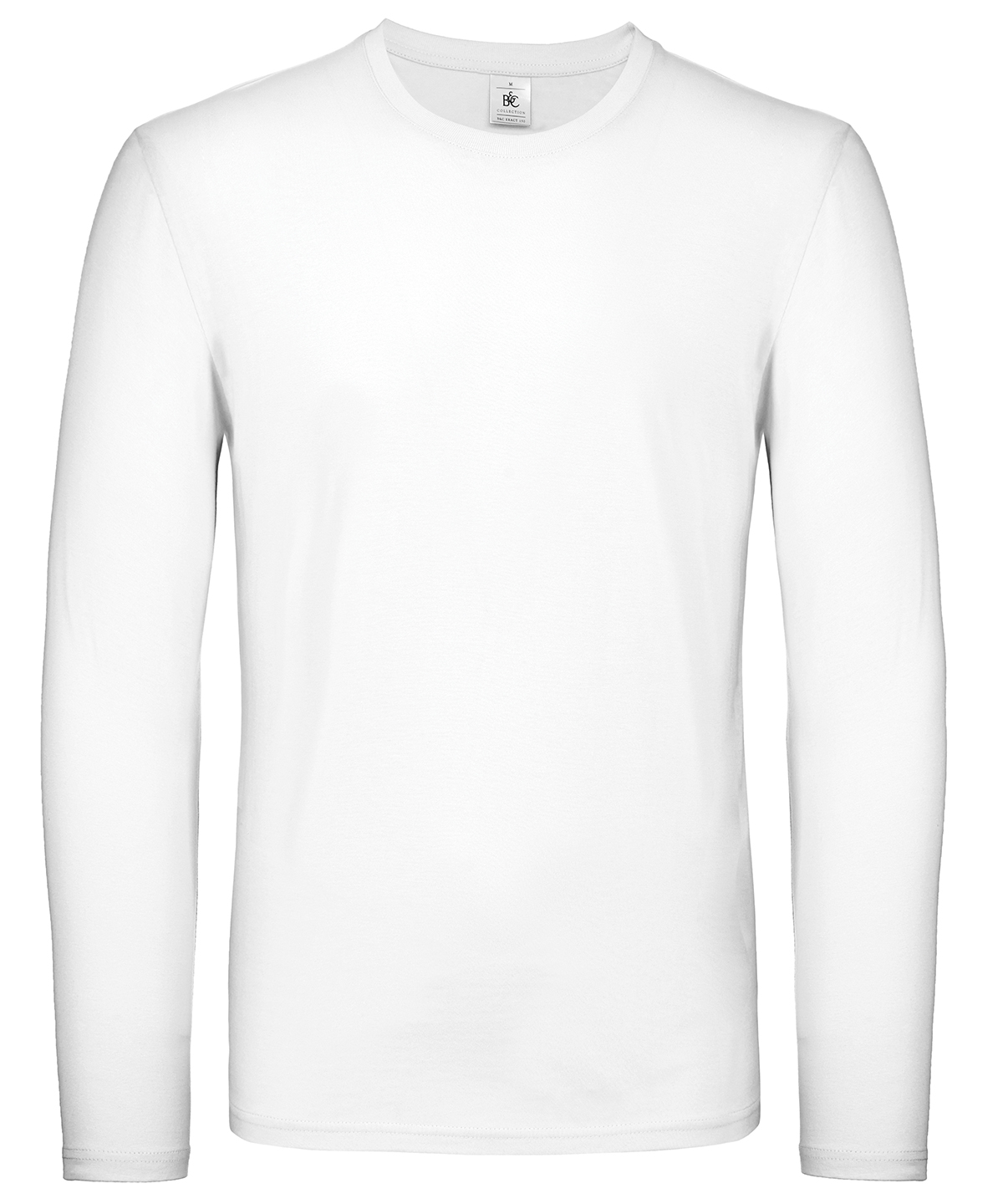 B&C #E150 long sleeve - White