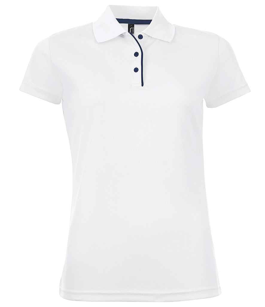 SOL'S Ladies Performer Piqué Polo Shirt - White