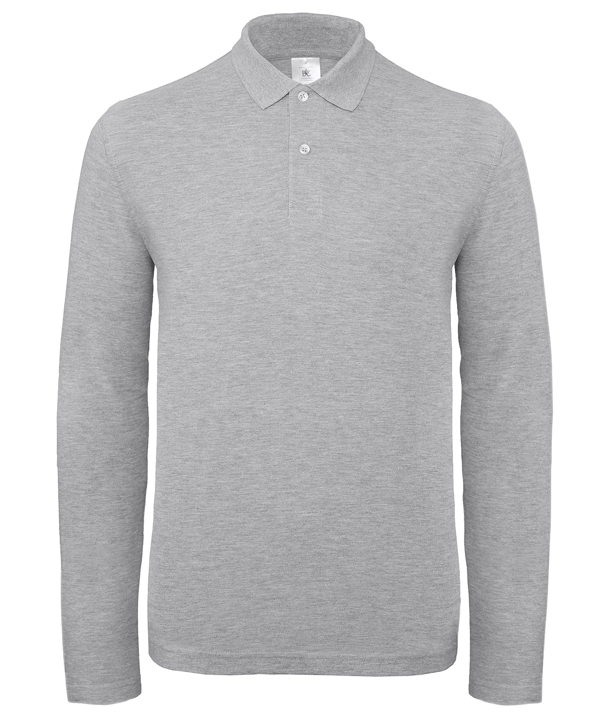 B&C ID.001 LSL - Heather Grey