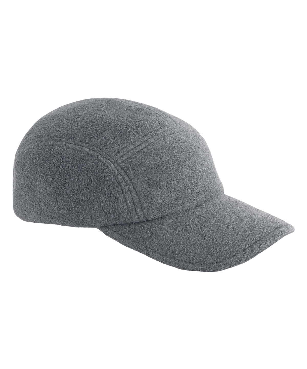 Recycled fleece 5-panel cap - Charcoal