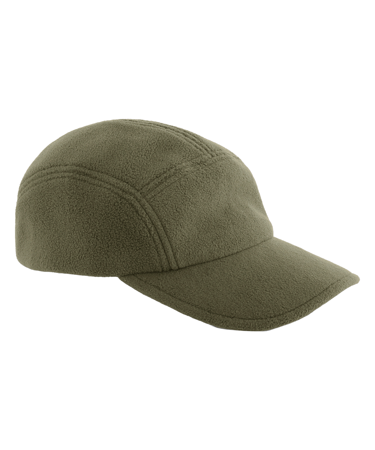 Recycled fleece 5-panel cap - Olive Green