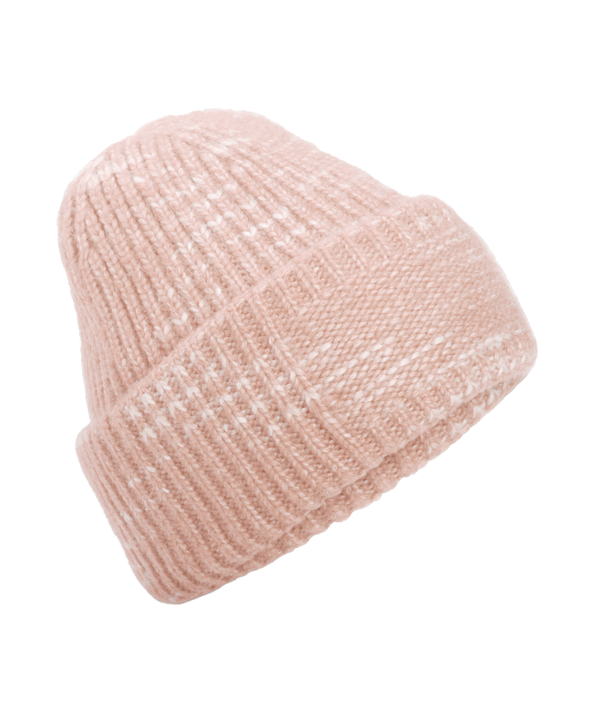 Chunky knit reverse patch beanie - Strawberry Haze