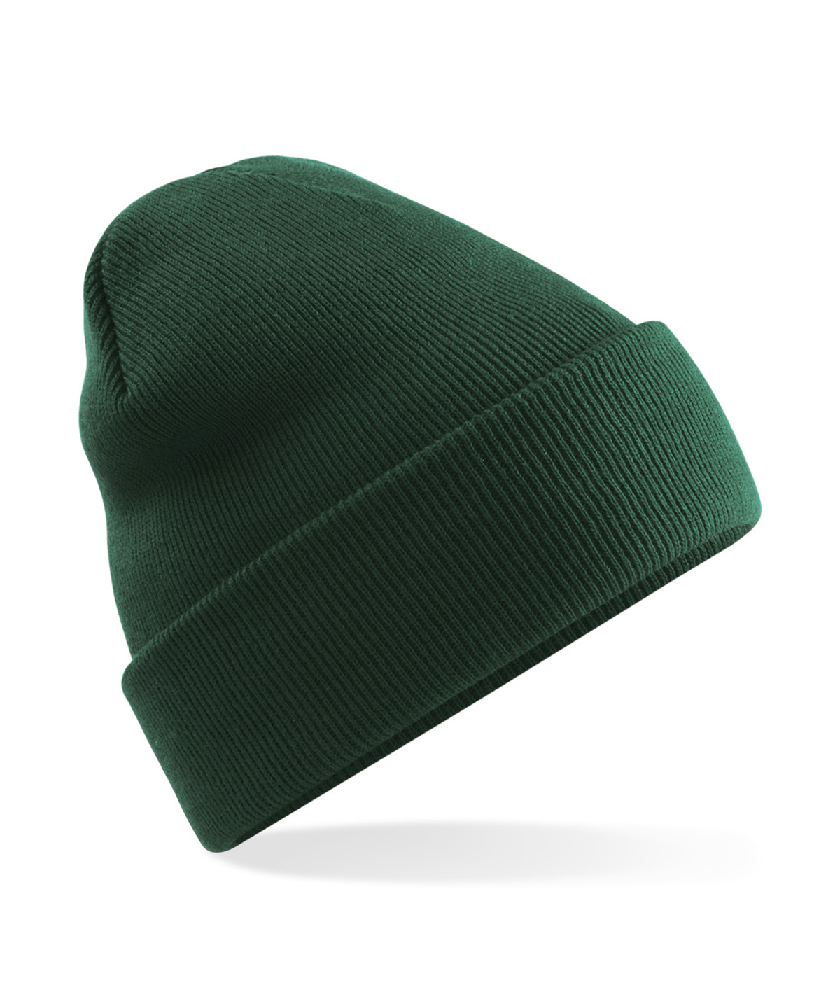 Polylana® original cuffed beanie - Bottle Green