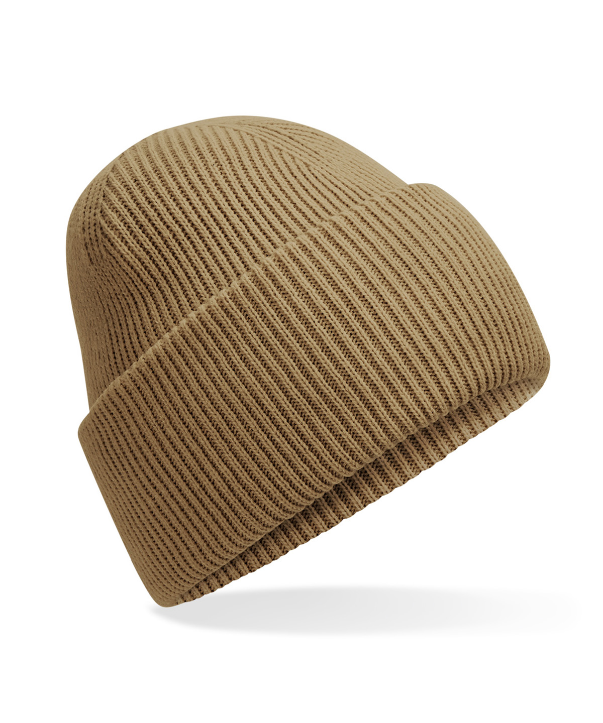Classic engineered deep-cuffed beanie - Biscuit