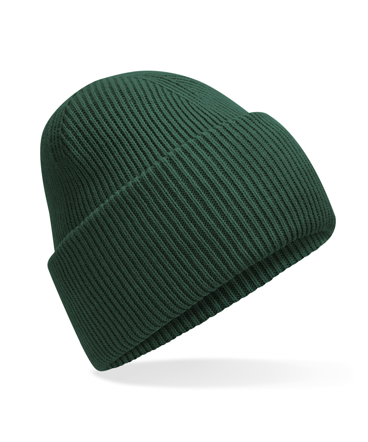 Classic engineered deep-cuffed beanie - Bottle Green