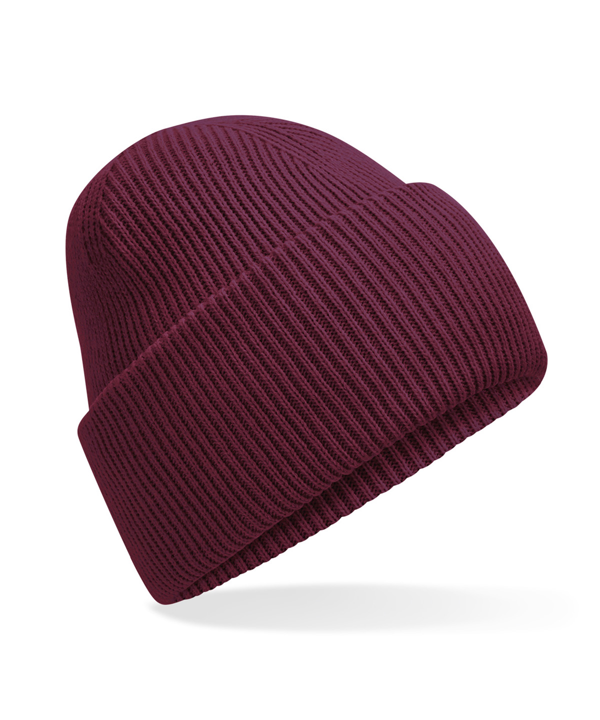 Classic engineered deep-cuffed beanie - Burgundy
