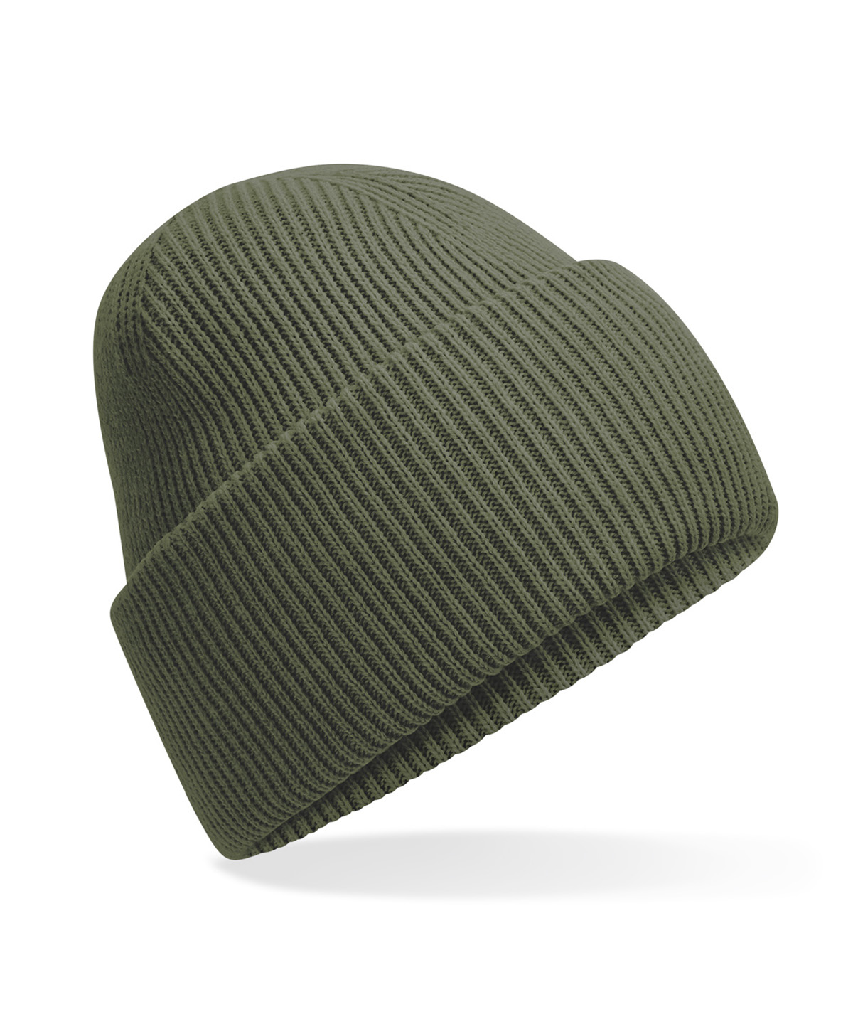 Classic engineered deep-cuffed beanie - Olive Green