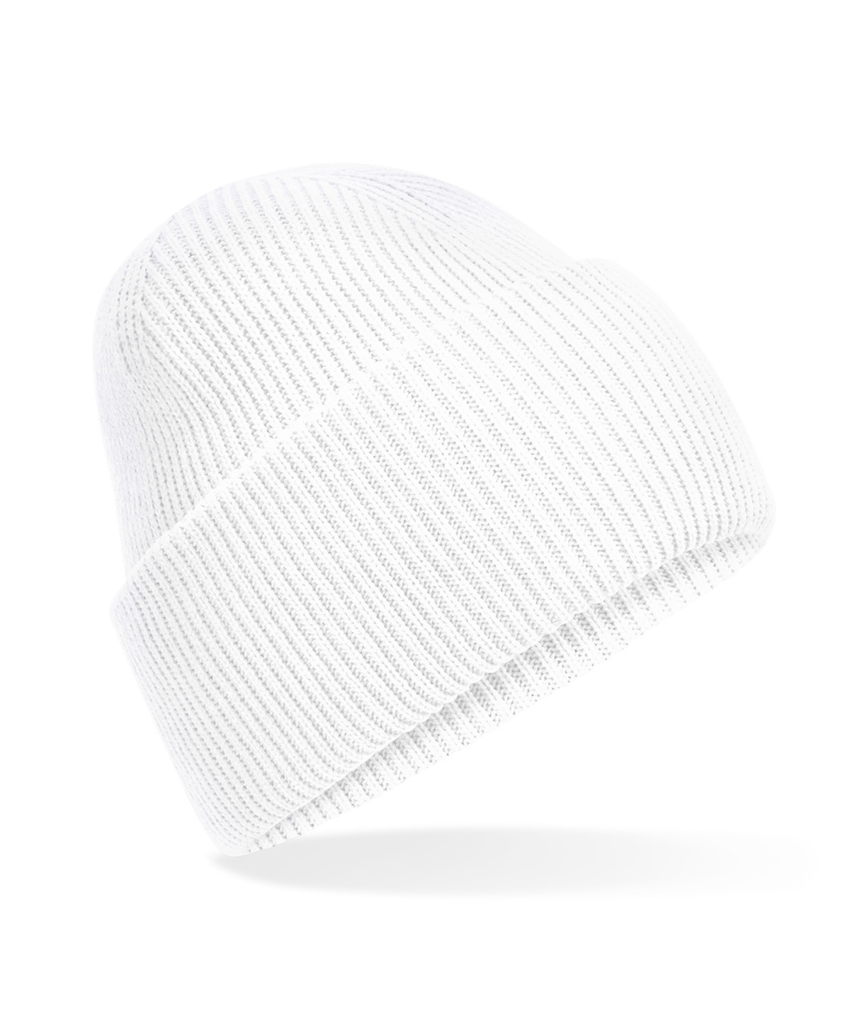Classic engineered deep-cuffed beanie - White