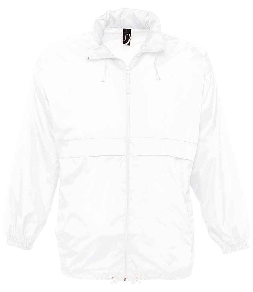 SOL'S Unisex Surf Windbreaker Jacket - White
