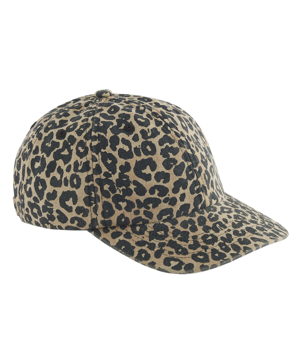 Leopard print 6-panel cap